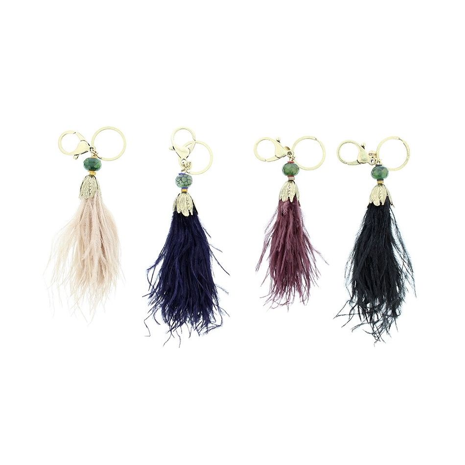 FEATHERS PENDANT KEYCHAIN