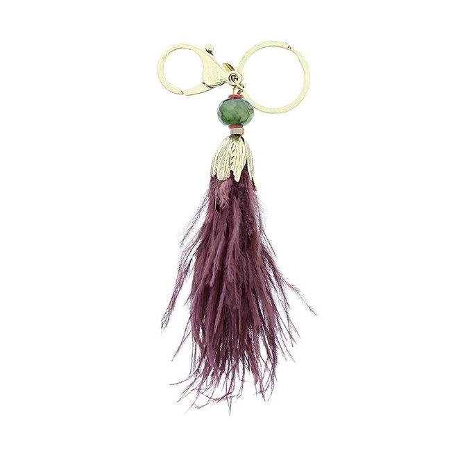 LLAVERO COLGANTE PLUMAS