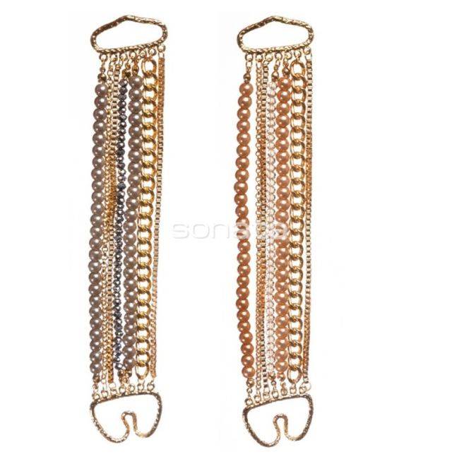 PULSERA CUENTAS CADENAS VARIAS TIRAS