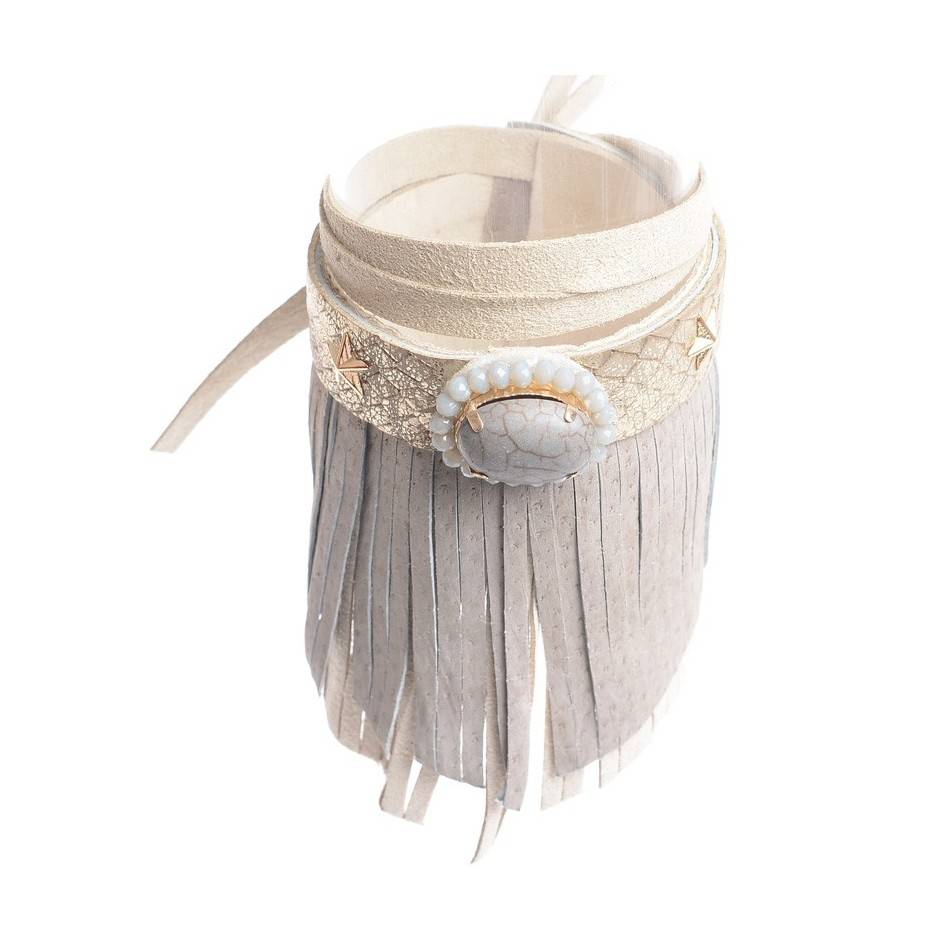 TOBILLERA, PULSERA, CUBREBOTAS HIPPIE CHIC