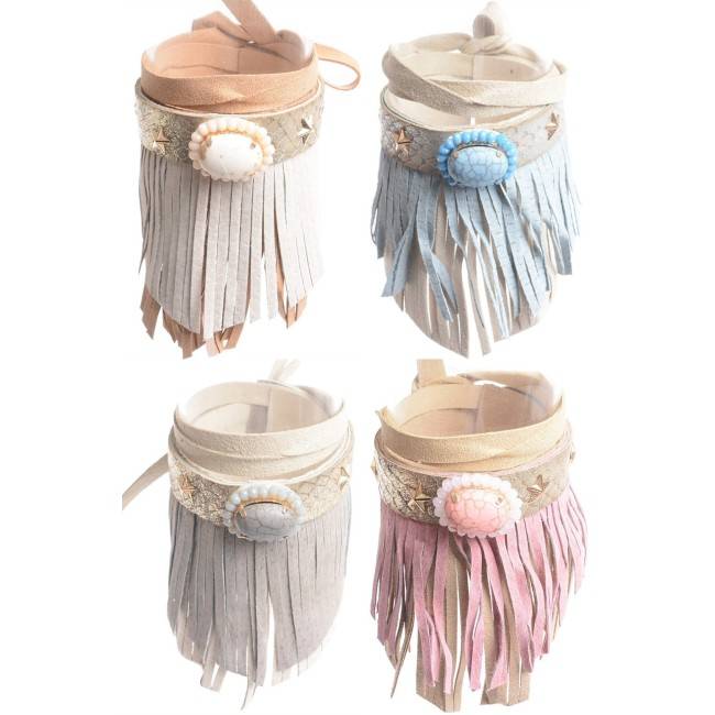 TOBILLERA, PULSERA, CUBREBOTAS HIPPIE CHIC