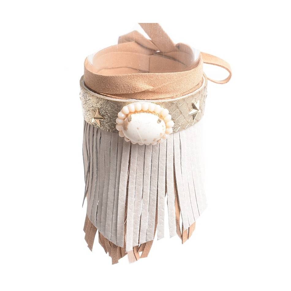 TOBILLERA, PULSERA, CUBREBOTAS HIPPIE CHIC