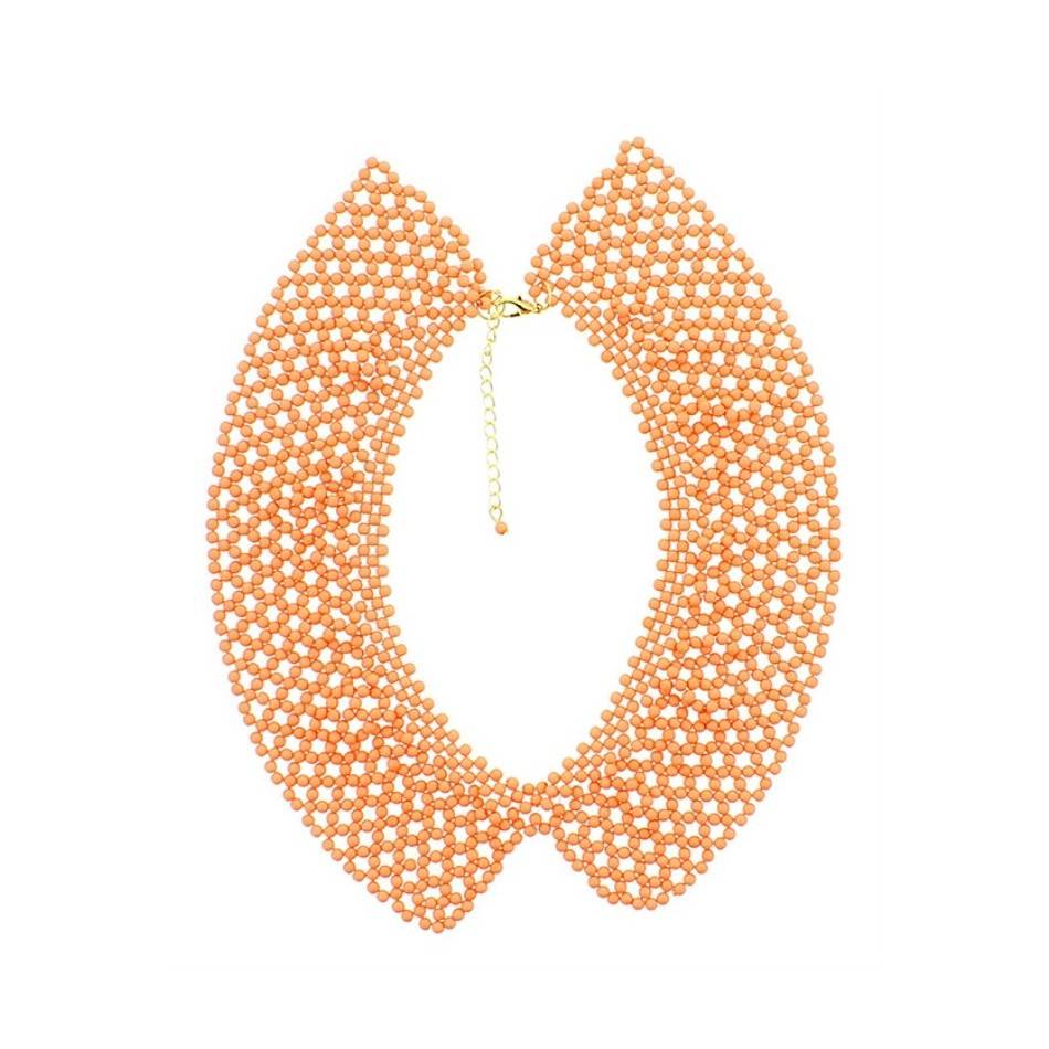BEADED NECK SHORT NECKLACE