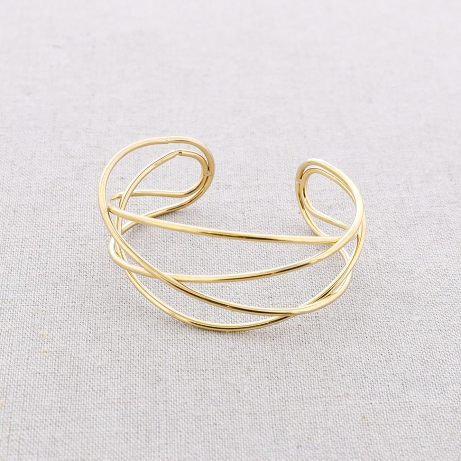FOUR STRIPS STEEL BRACELET