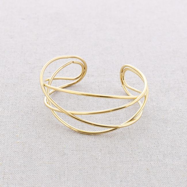 FOUR STRIPS STEEL BRACELET