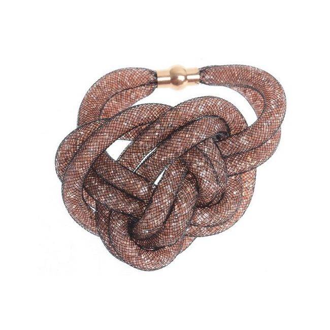 PULSERA NUDO TUBOS RELLENOS