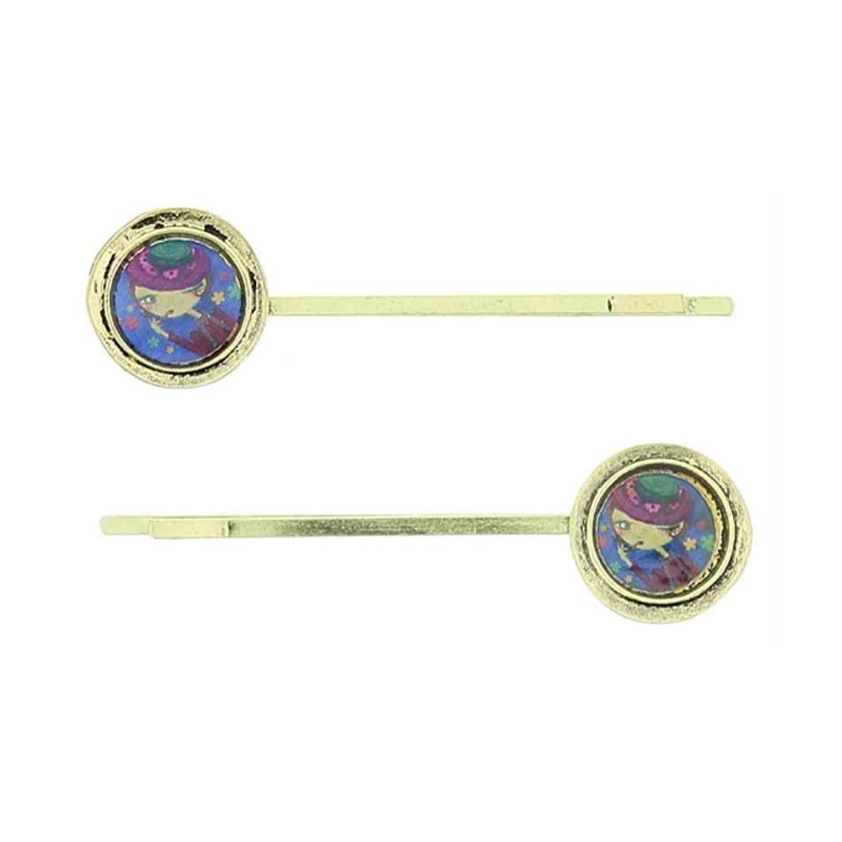 METAL ENAMEL HAIRPINS