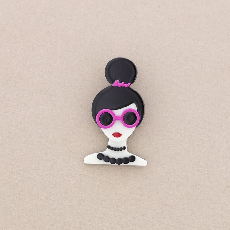 BROCHE RESINA CHICA MOÑO