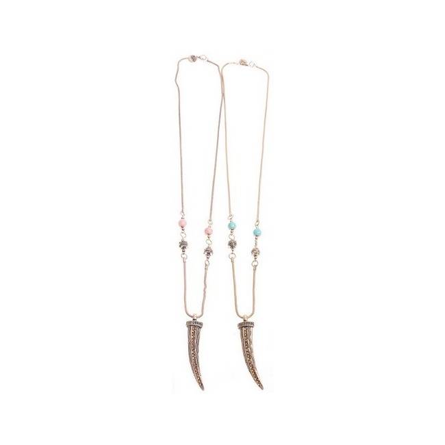 LONG PENDANT NECKLACE METAL