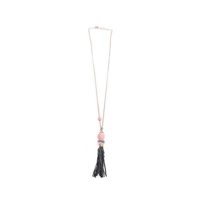 COLLAR LARGO COLG. METAL GOTA