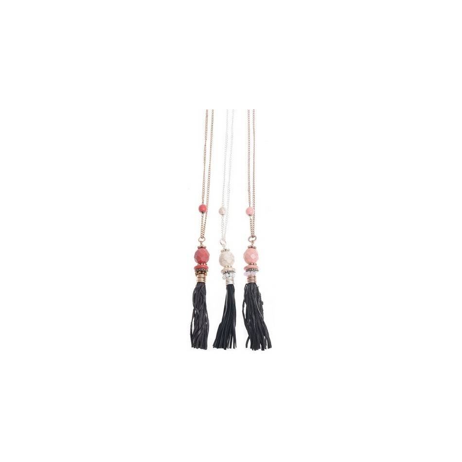 LONG PENDANT NECKLACE METAL DROP