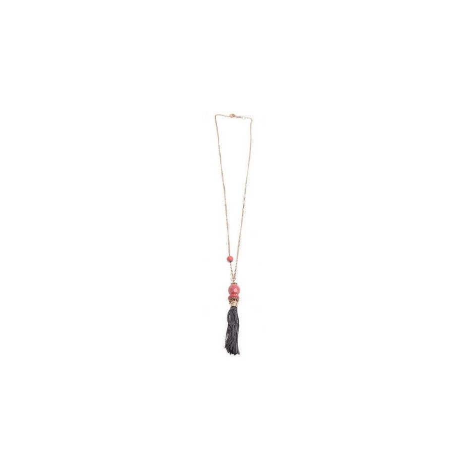 COLLAR LARGO COLG. METAL GOTA