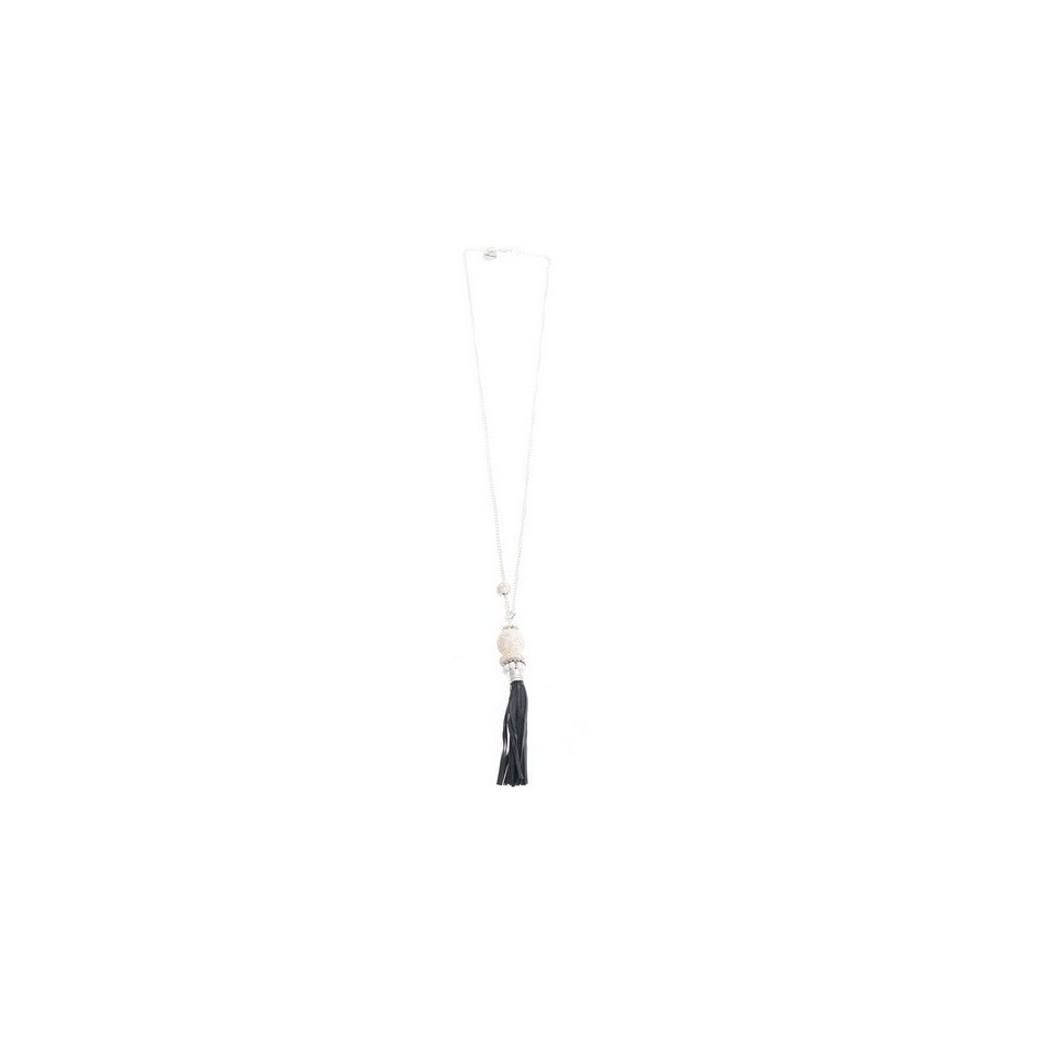COLLAR LARGO COLG. METAL GOTA