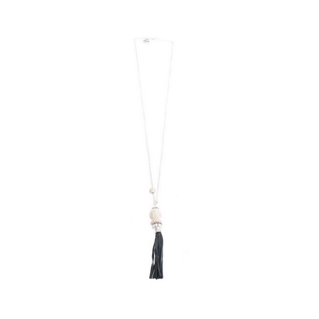 COLLAR LARGO COLG. METAL GOTA