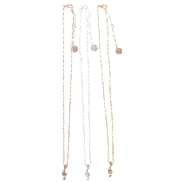 METAL PENDANT SHORT NECKLACE 2