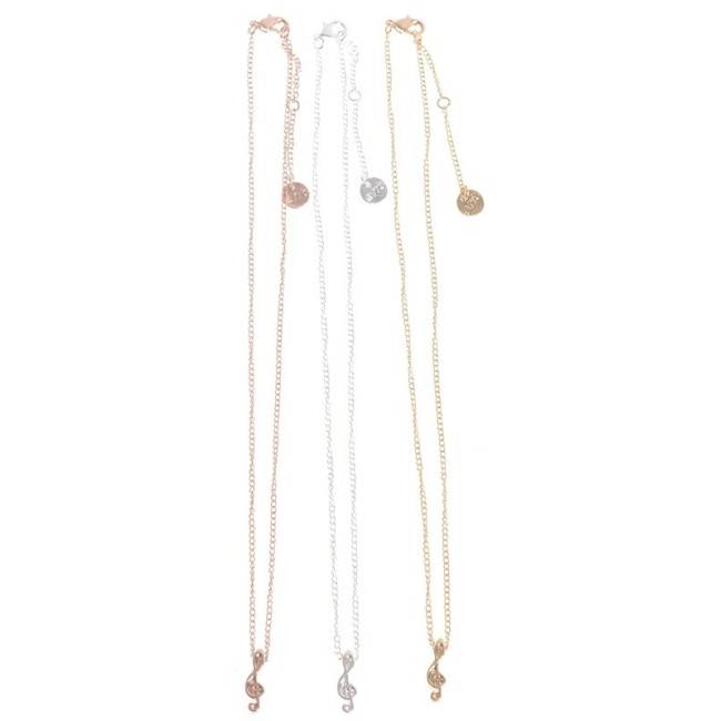 METAL PENDANT SHORT NECKLACE