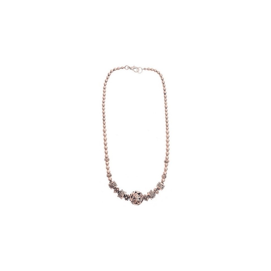 METAL BEADS SHORT NECKLACE
