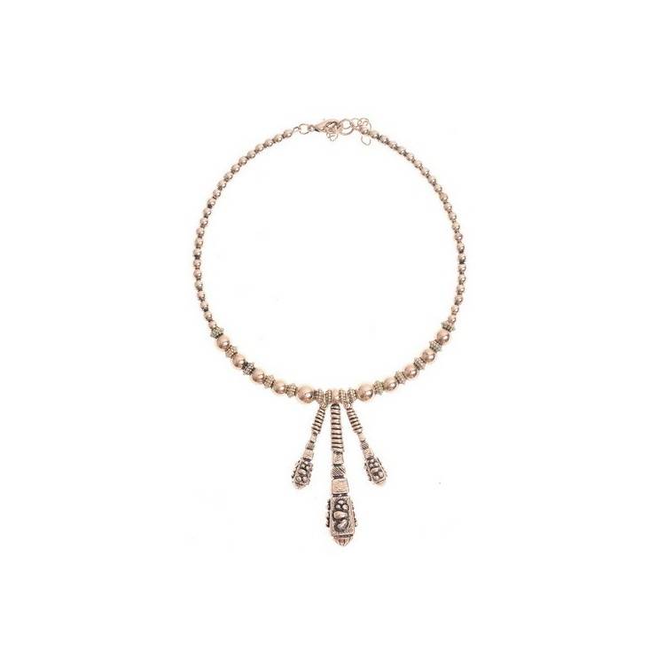THREE PENDANT SHORT NECKLACE 2