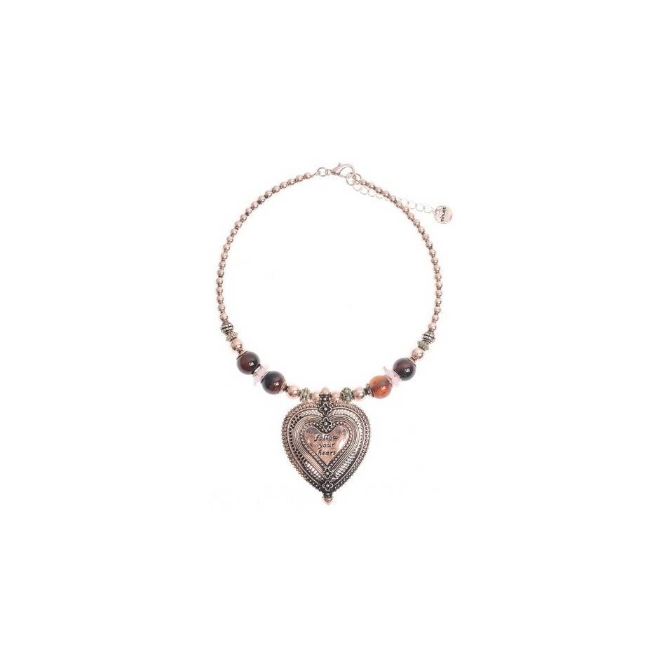 GARGANTILLA COLG. CORAZÓN METAL