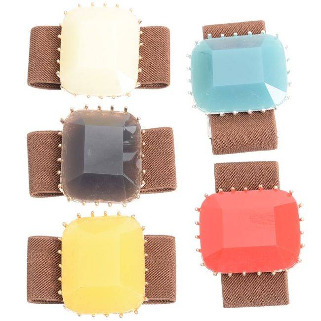 METAL RESIN ELASTIC BRACELET