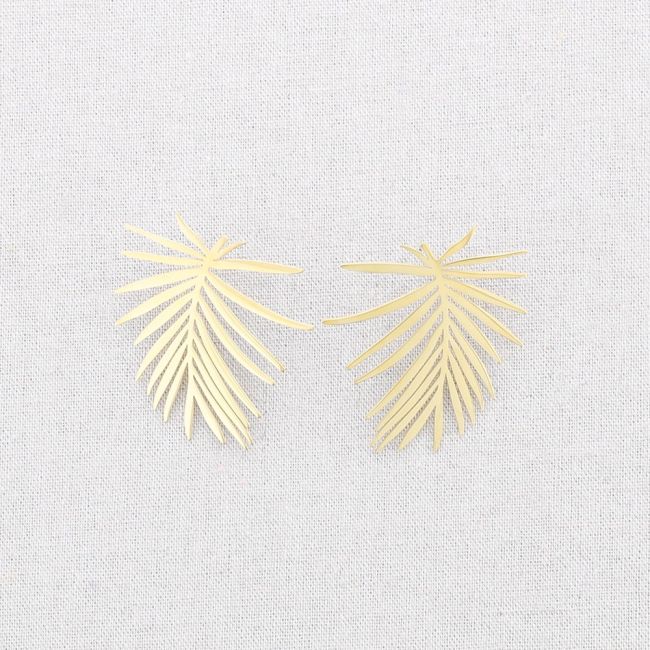 PENDIENTES ACERO HOJA