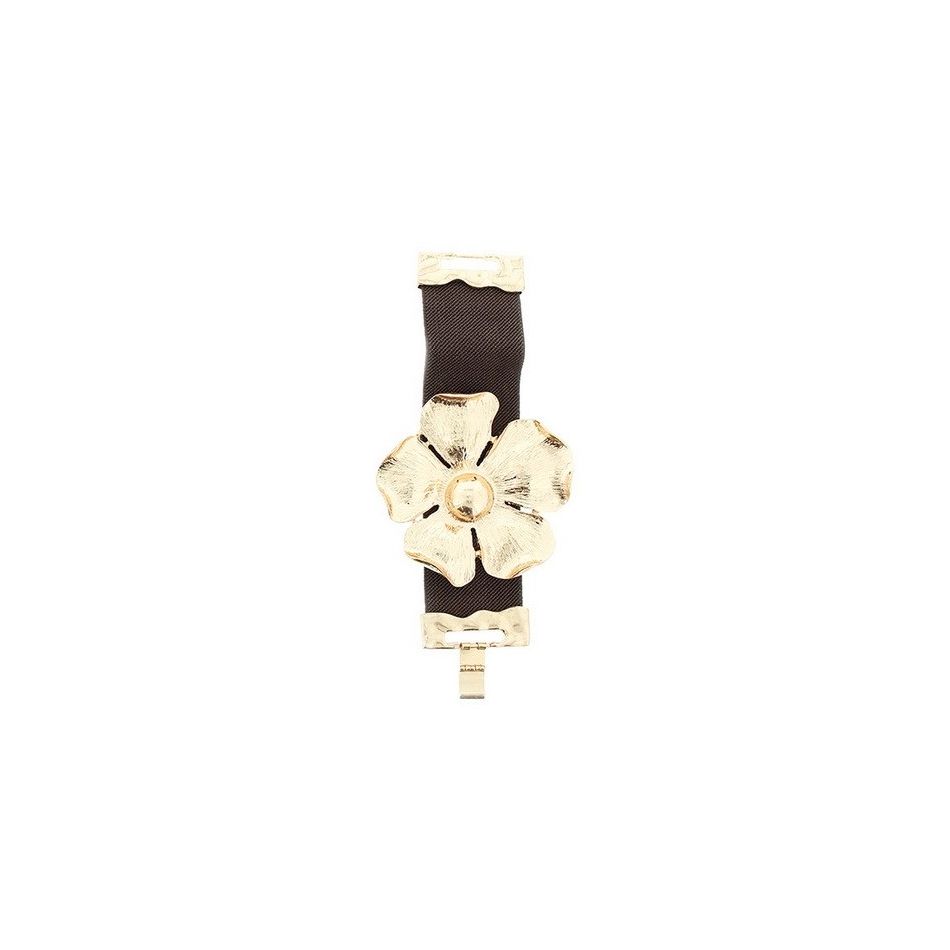 PULSERA ELÁSTICA FLOR METAL