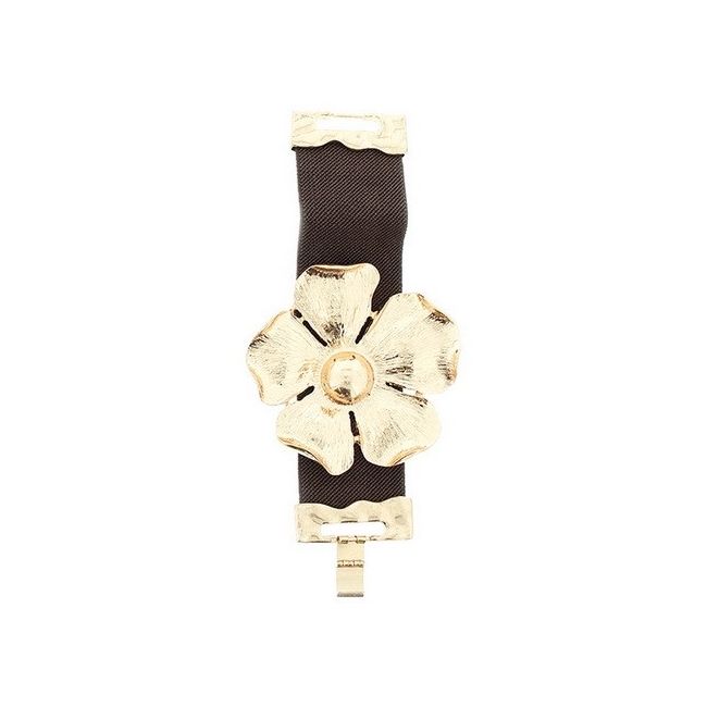 PULSERA ELÁSTICA FLOR METAL