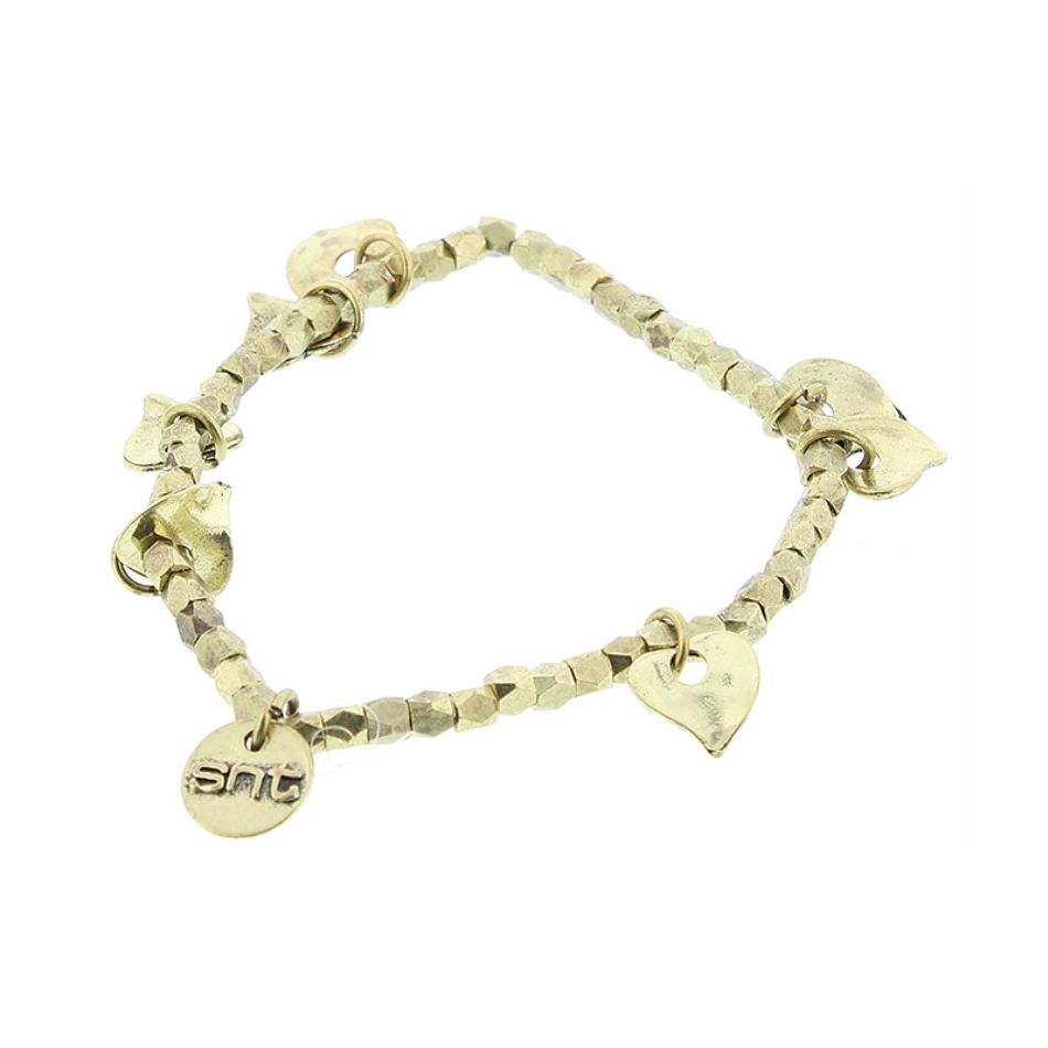 PULSERA CUENTAS METAL FACETADO