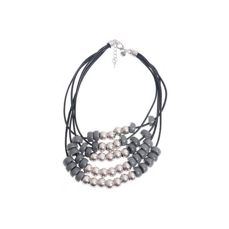 GARGANTILLA METAL CUENTAS RESINA 2