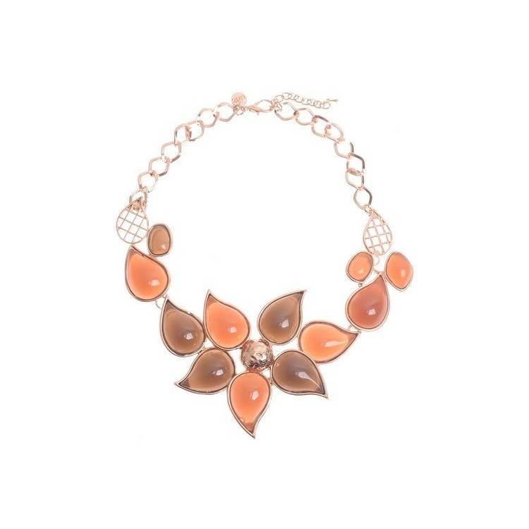 METAL RESIN SHORT NECKLACE