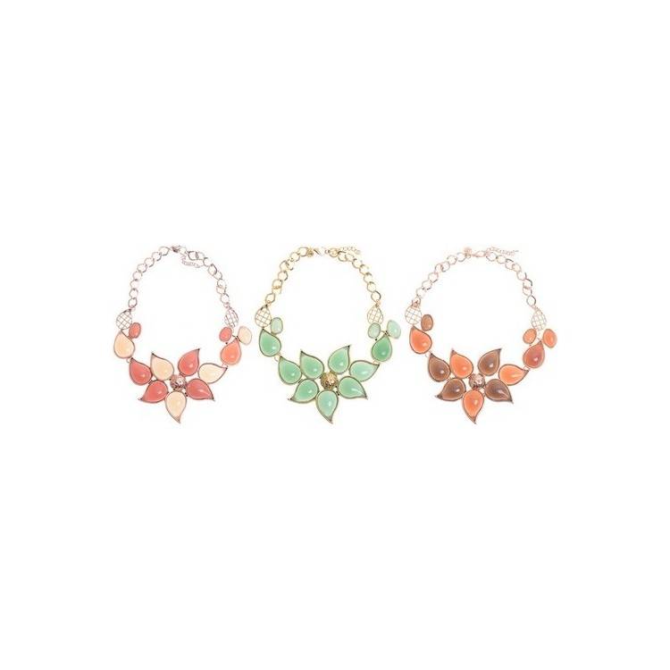 METAL RESIN SHORT NECKLACE 2