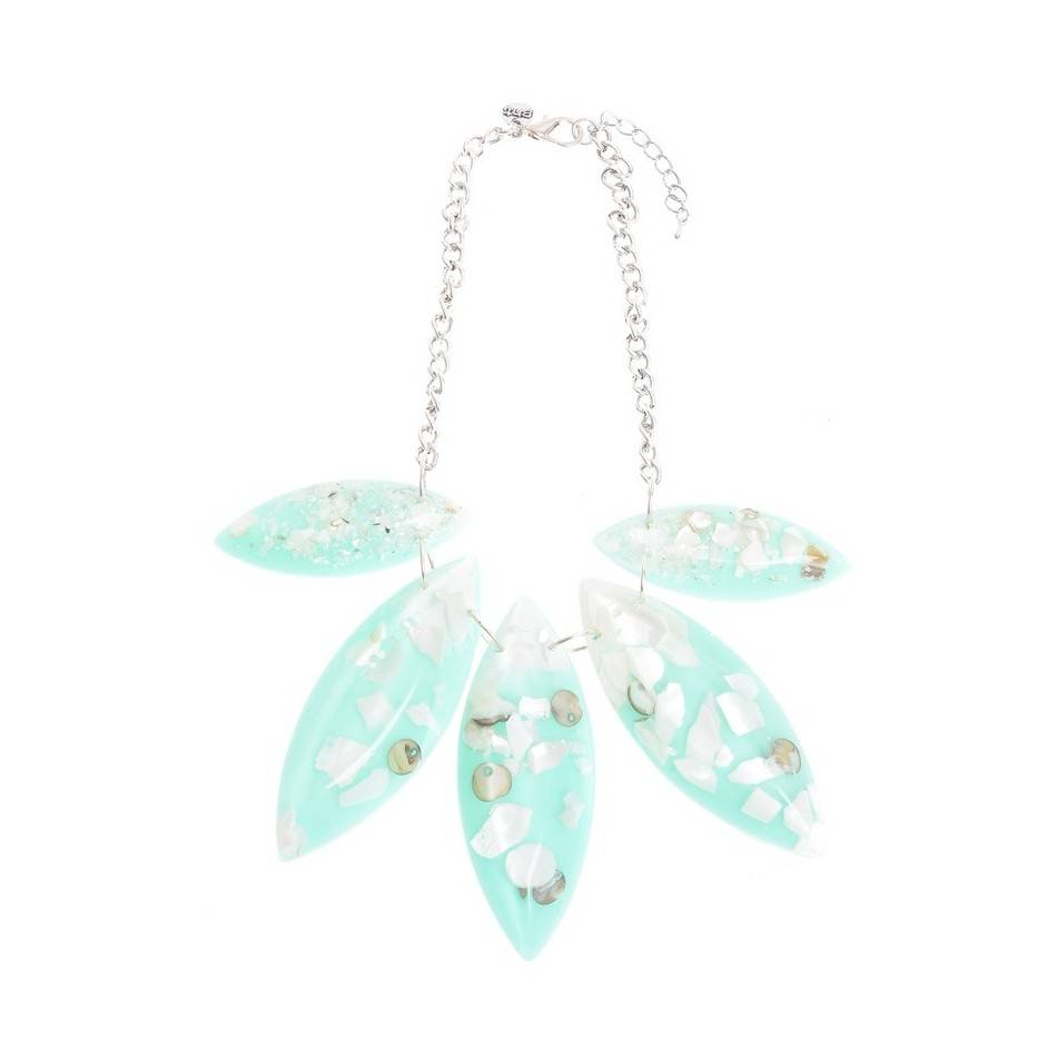 RESIN PENDANT SHORT NECKLACE