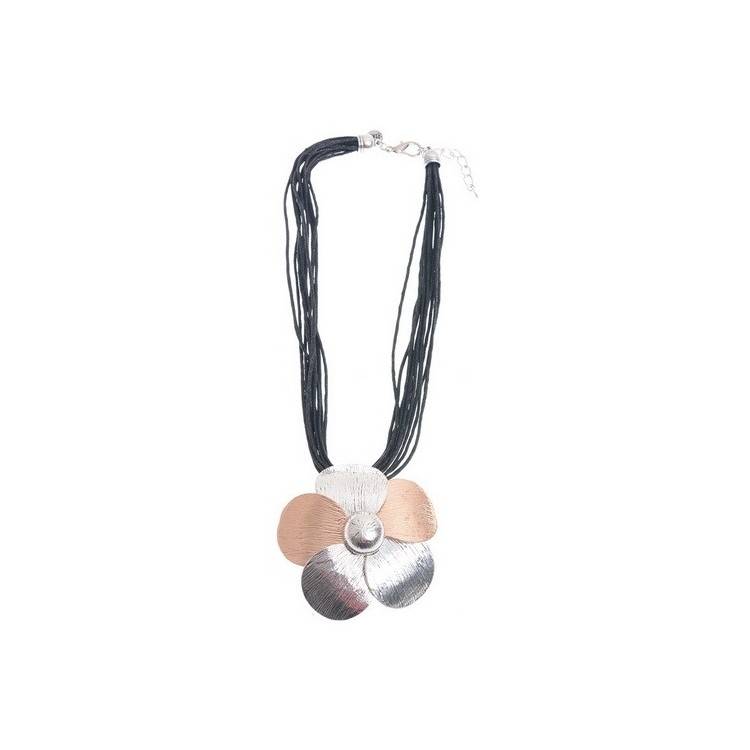 GARGANTILLA COLGANTE FLOR METAL 2