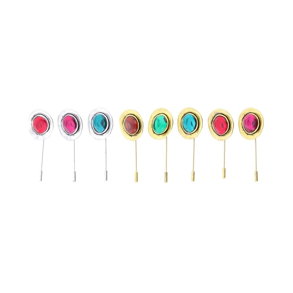 BROCHE AGUJA METAL RESINA