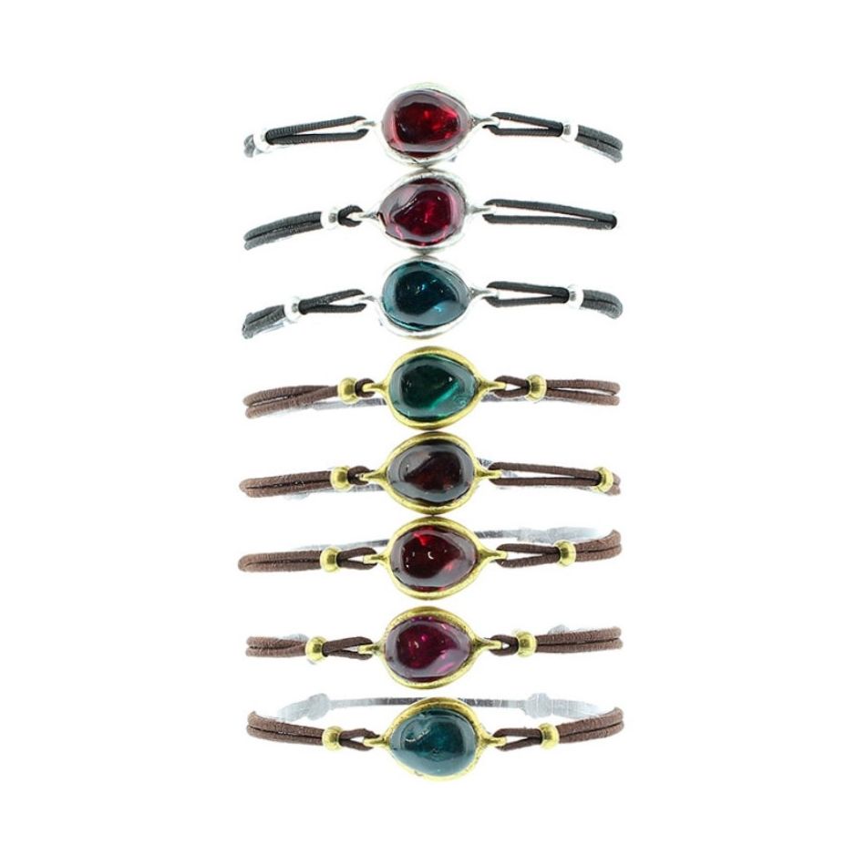 METAL RESIN ELASTIC BRACELET