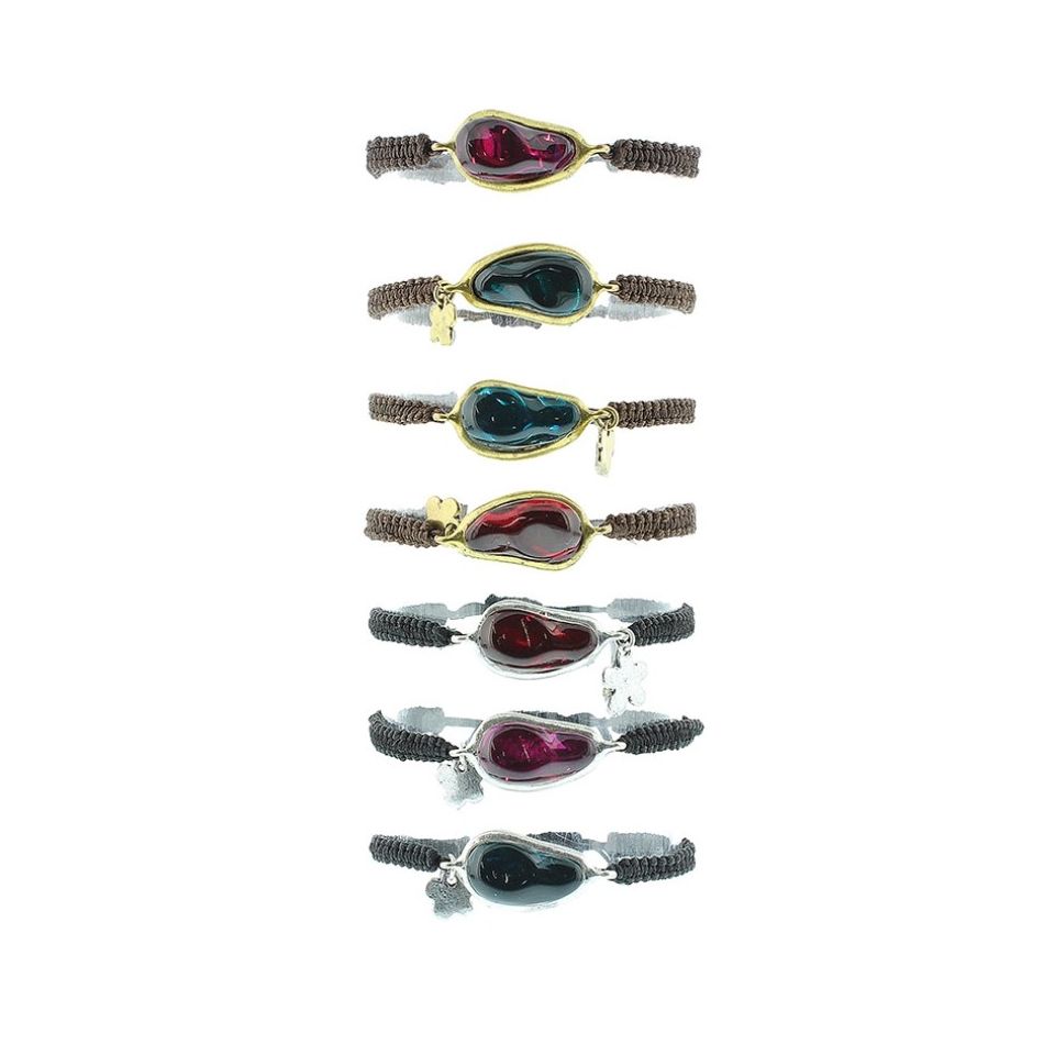 MACRAME METAL RESIN BRACELET
