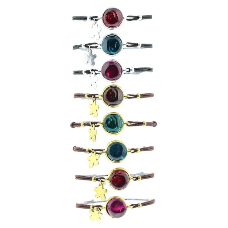 PULSERA GOMITA METAL RESINA