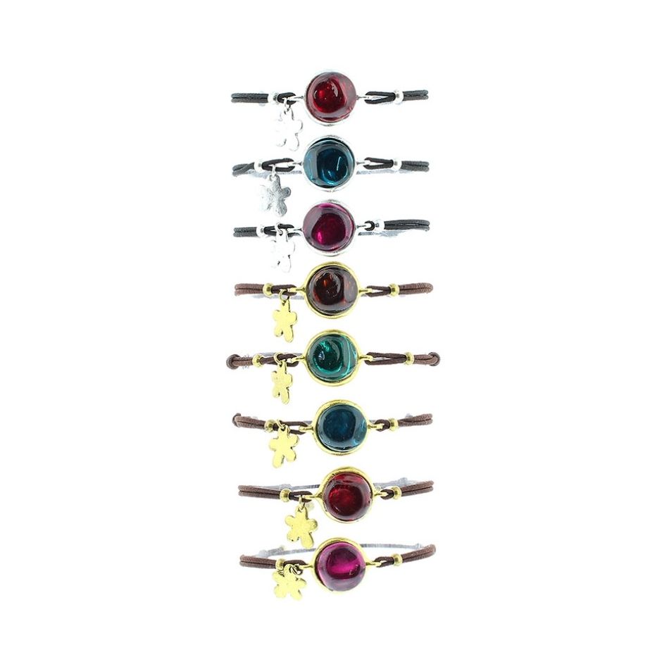 METAL RESIN ELASTIC BRACELET
