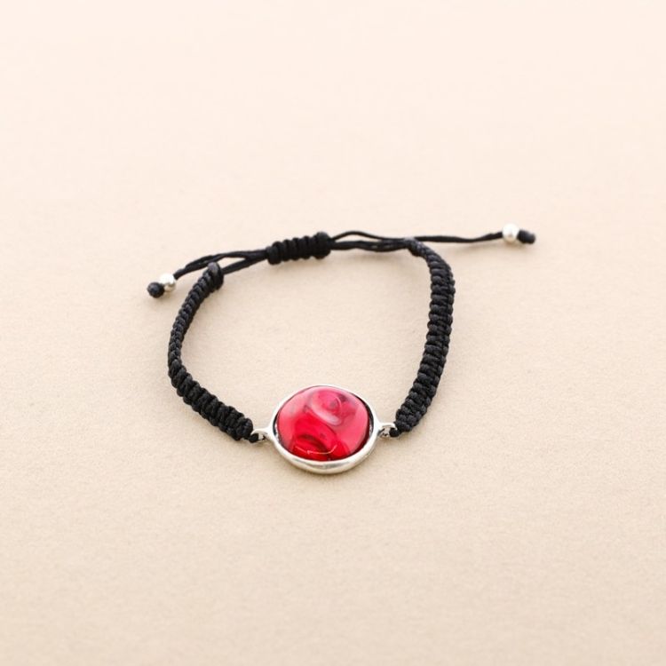 MACRAME METAL RESIN BRACELET