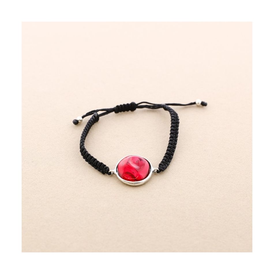 MACRAME METAL RESIN BRACELET
