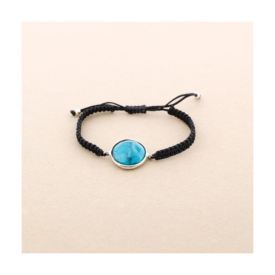 MACRAME METAL RESIN BRACELET