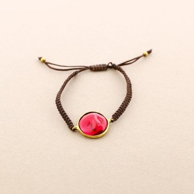 MACRAME METAL RESIN BRACELET
