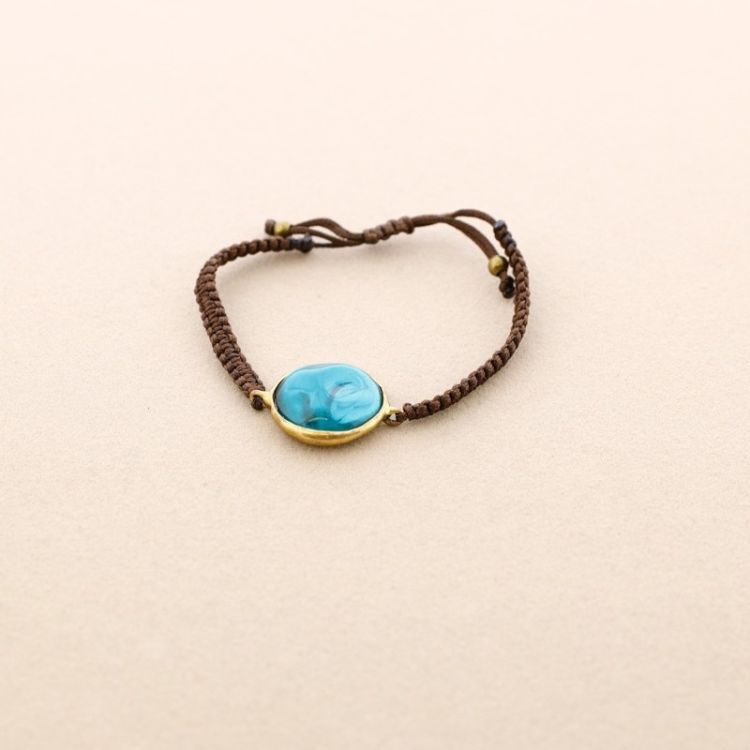 MACRAME METAL RESIN BRACELET 2