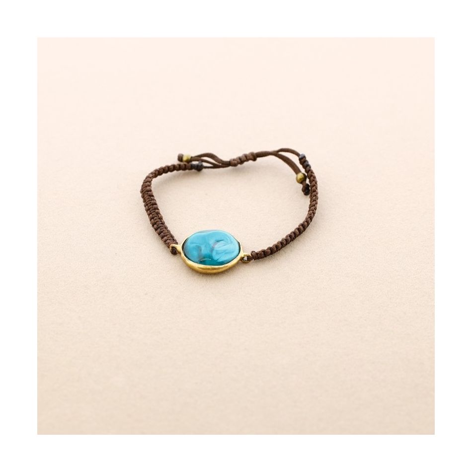 MACRAME METAL RESIN BRACELET