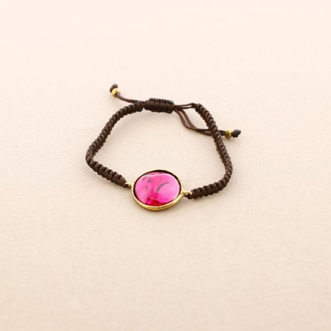 MACRAME METAL RESIN BRACELET