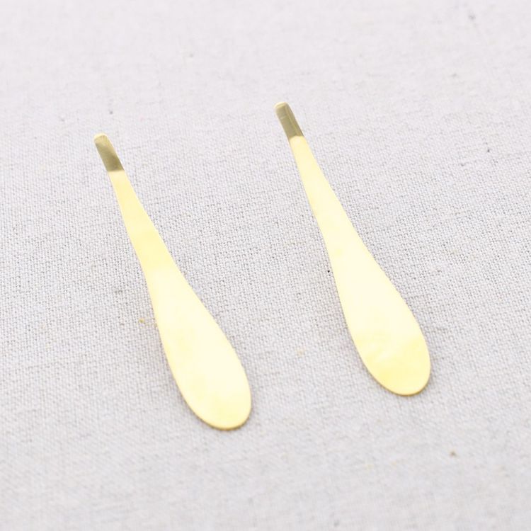 LONG DROP STEEL EARRINGS