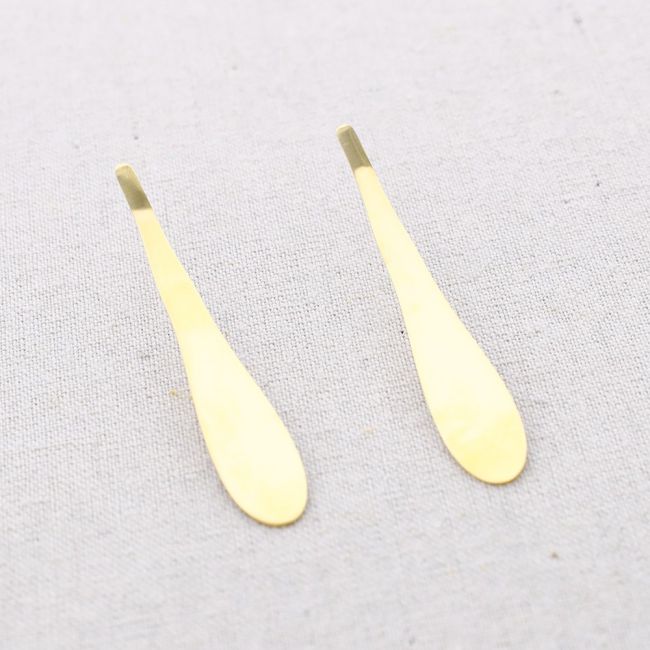 PENDIENTES ACERO GOTA ALARGADA