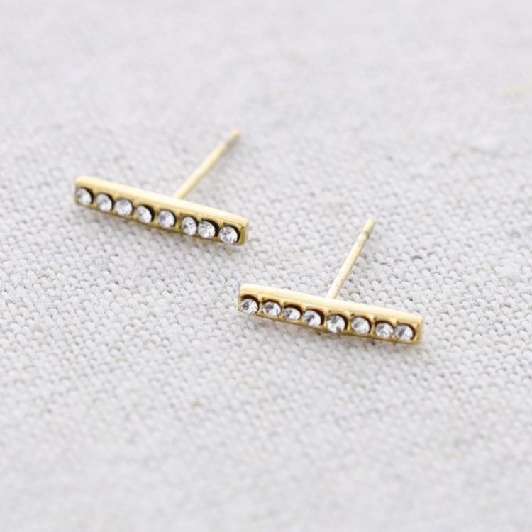 PENDIENTES ACERO TIRA CRISTALES 2