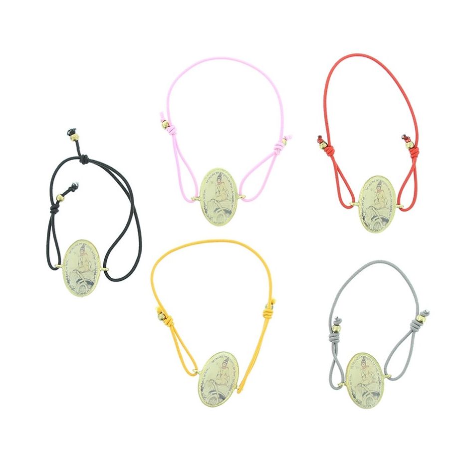 PULSERA GOMITA METAL ESMALTE