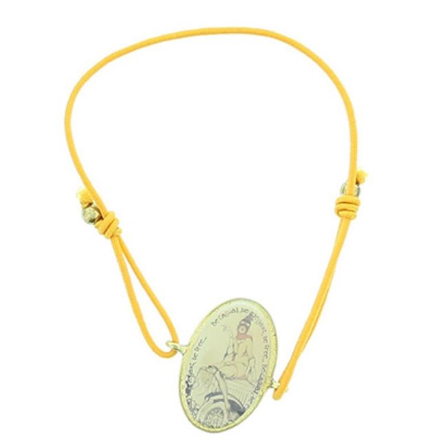 PULSERA GOMITA METAL ESMALTE